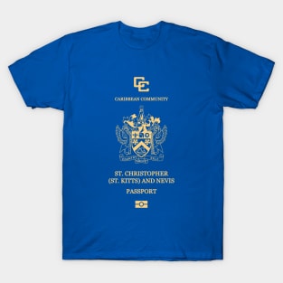 St Kitts and Nevis passport T-Shirt